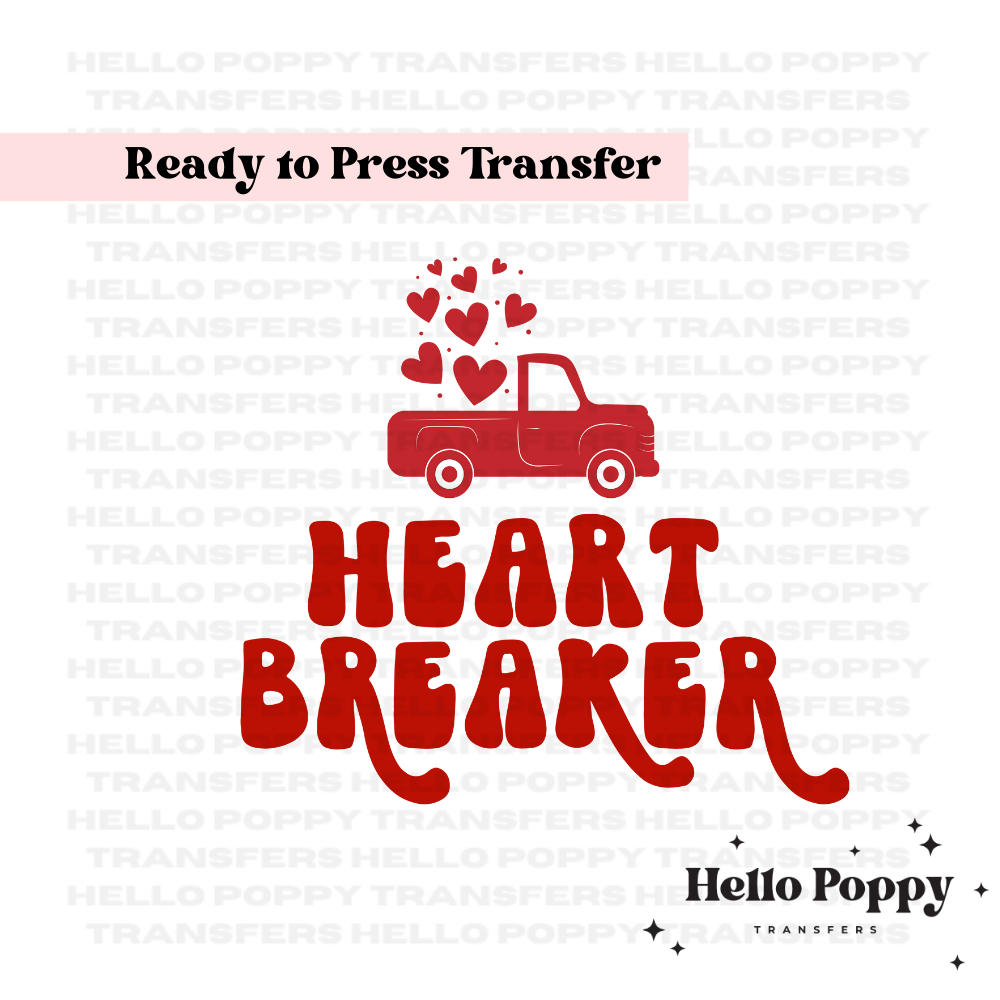 Heart Breaker Truck Full Color Transfer
