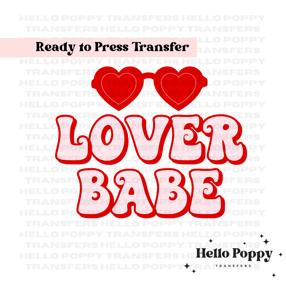 Lover Babe Valentine's Full Color Transfer